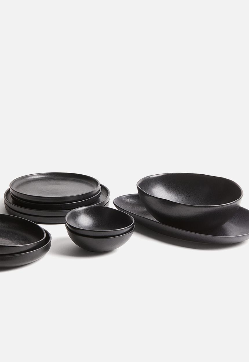 H&M - Large stoneware serving bowl - anthracite grey
