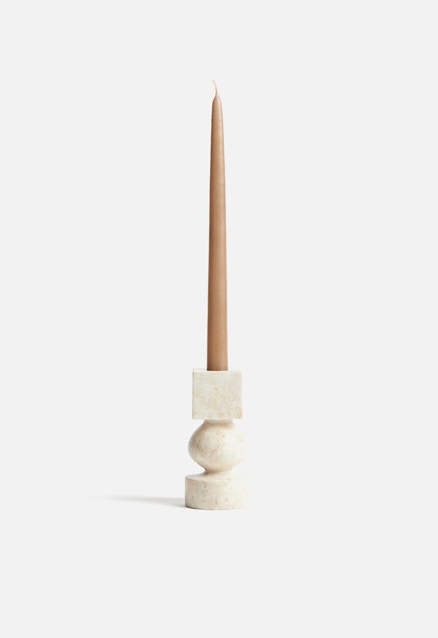 H&M - Marble candlestick - beige