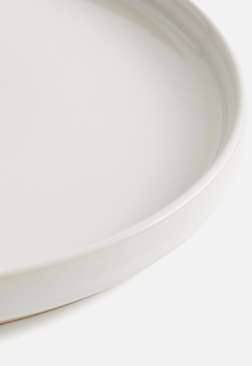 H&M - Stoneware dinner plate - white