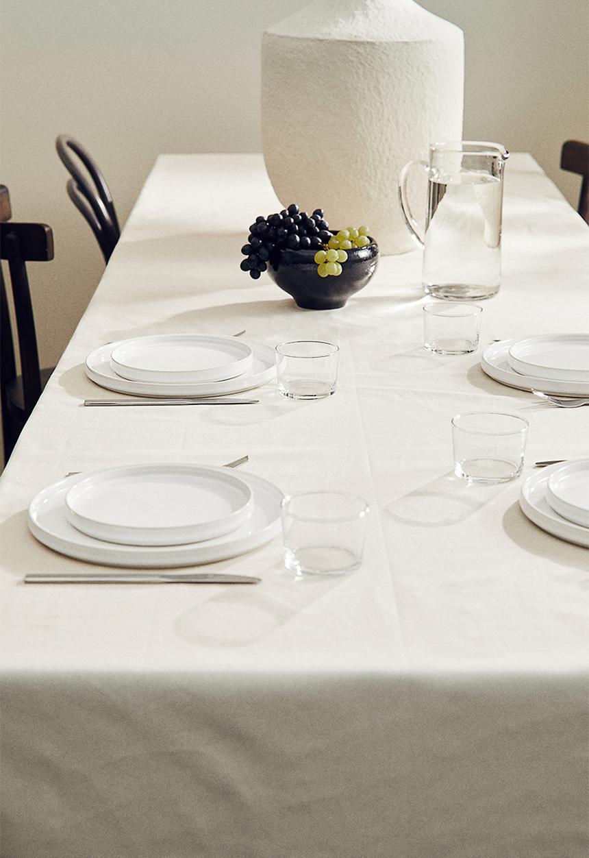 H&M - Stoneware dinner plate - white