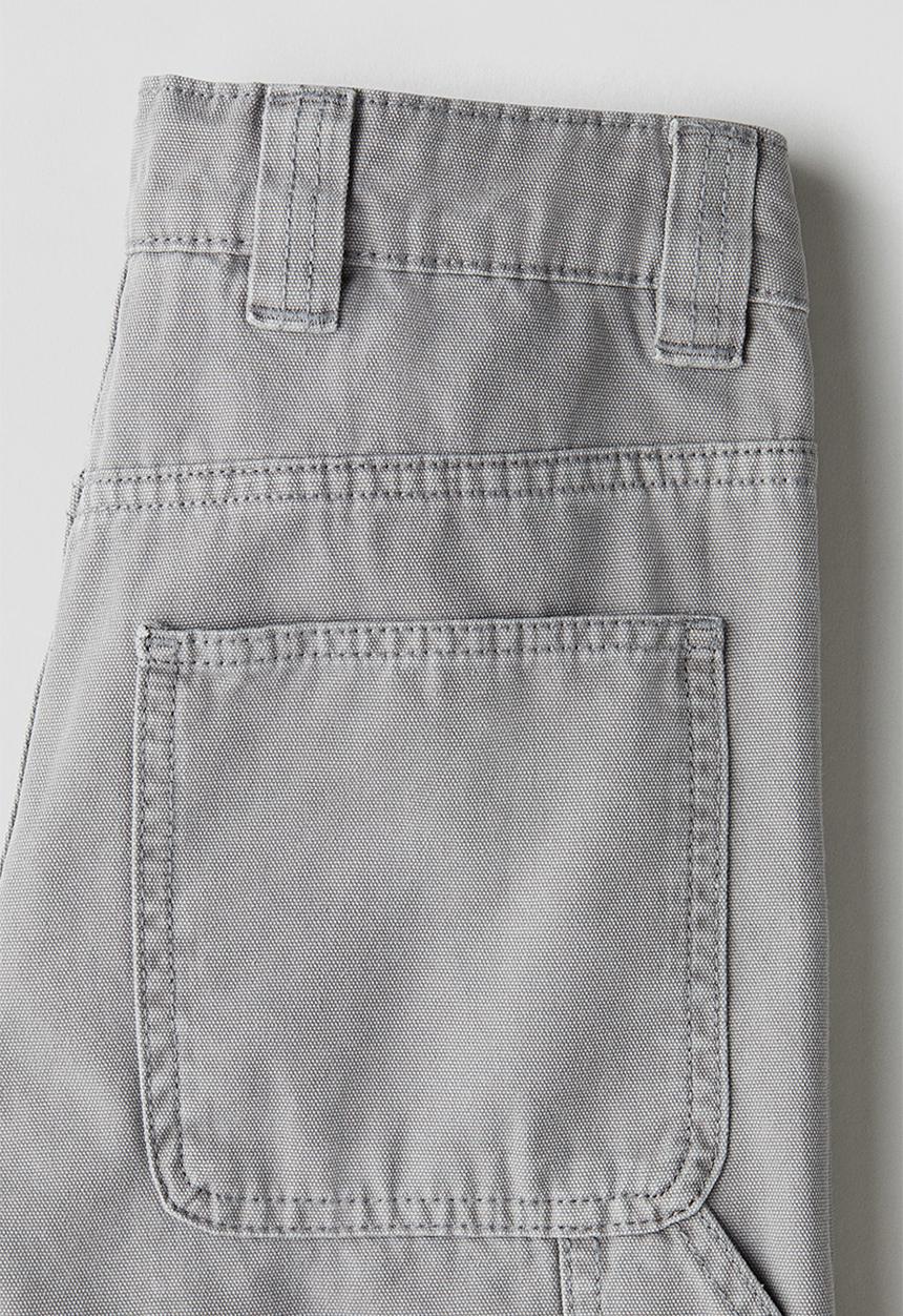 H&M - Loose-fit canvas trousers - light grey