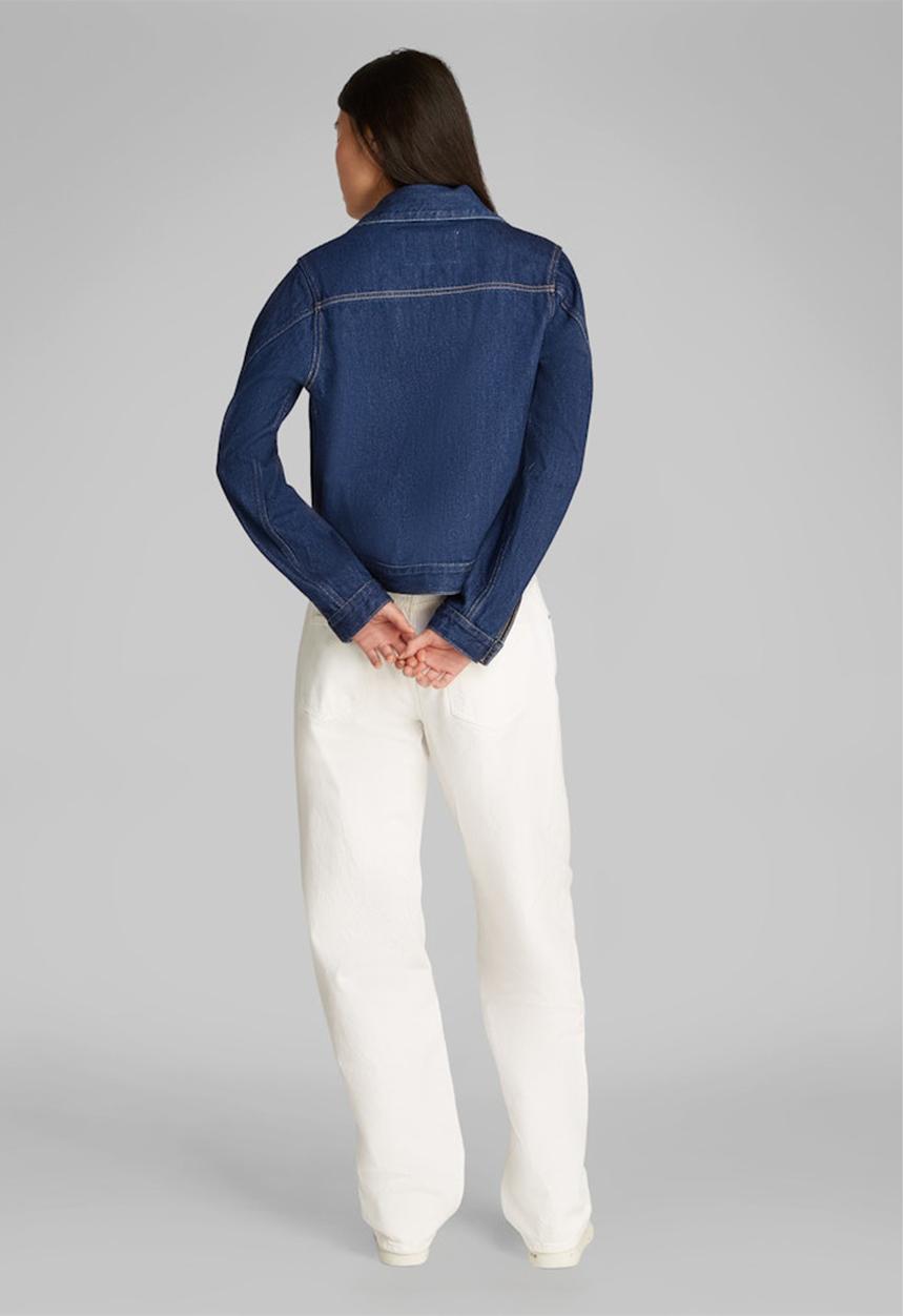 Calvin Klein - Clean short denim jacket - blue