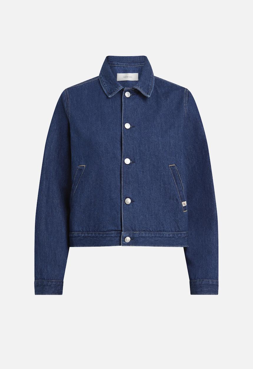 Calvin Klein - Clean short denim jacket - blue