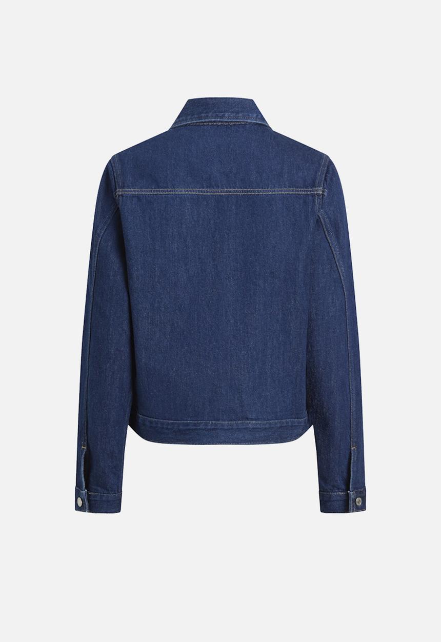 Calvin Klein - Clean short denim jacket - blue