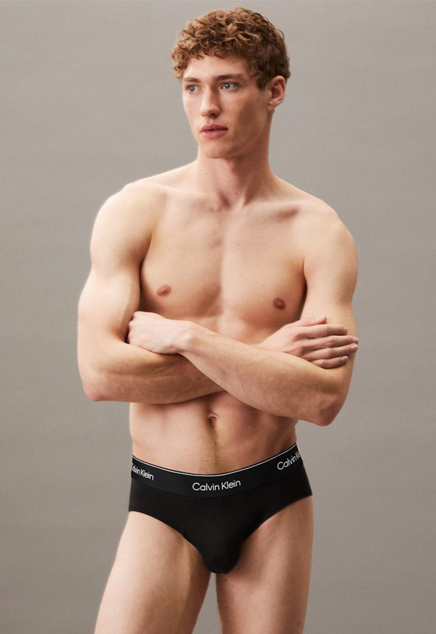 Calvin Klein - Hip Brief 3Pk - Black