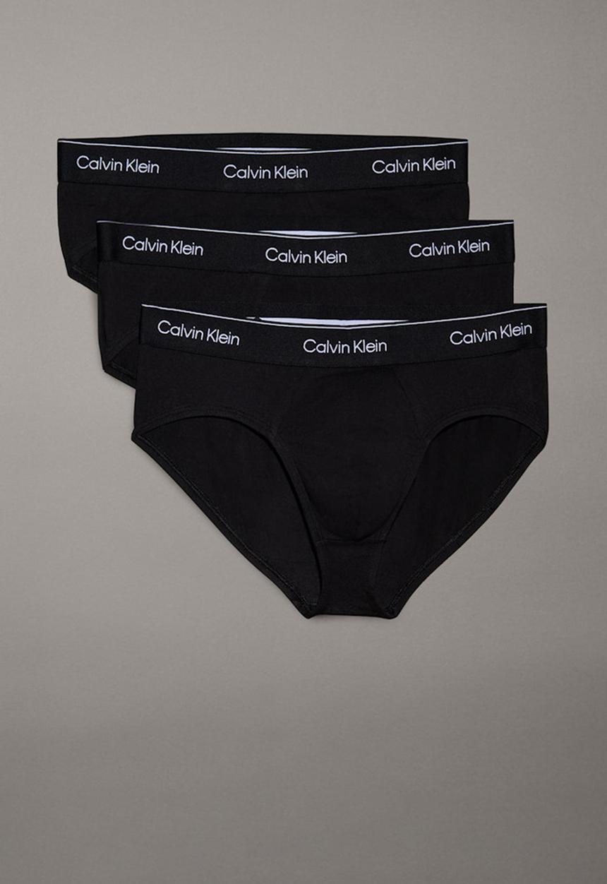Calvin Klein - Hip Brief 3Pk - Black