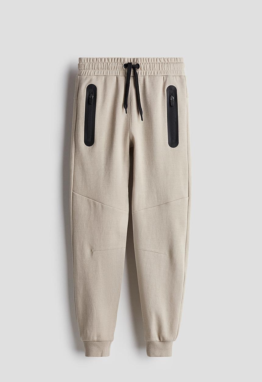 H&M - Heavy jersey joggers - mole