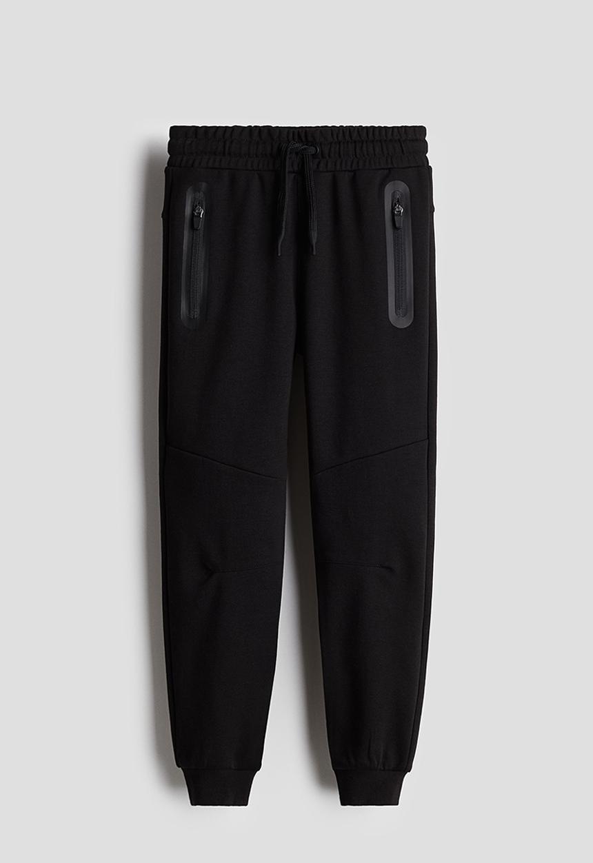 H&M - Heavy jersey joggers - black