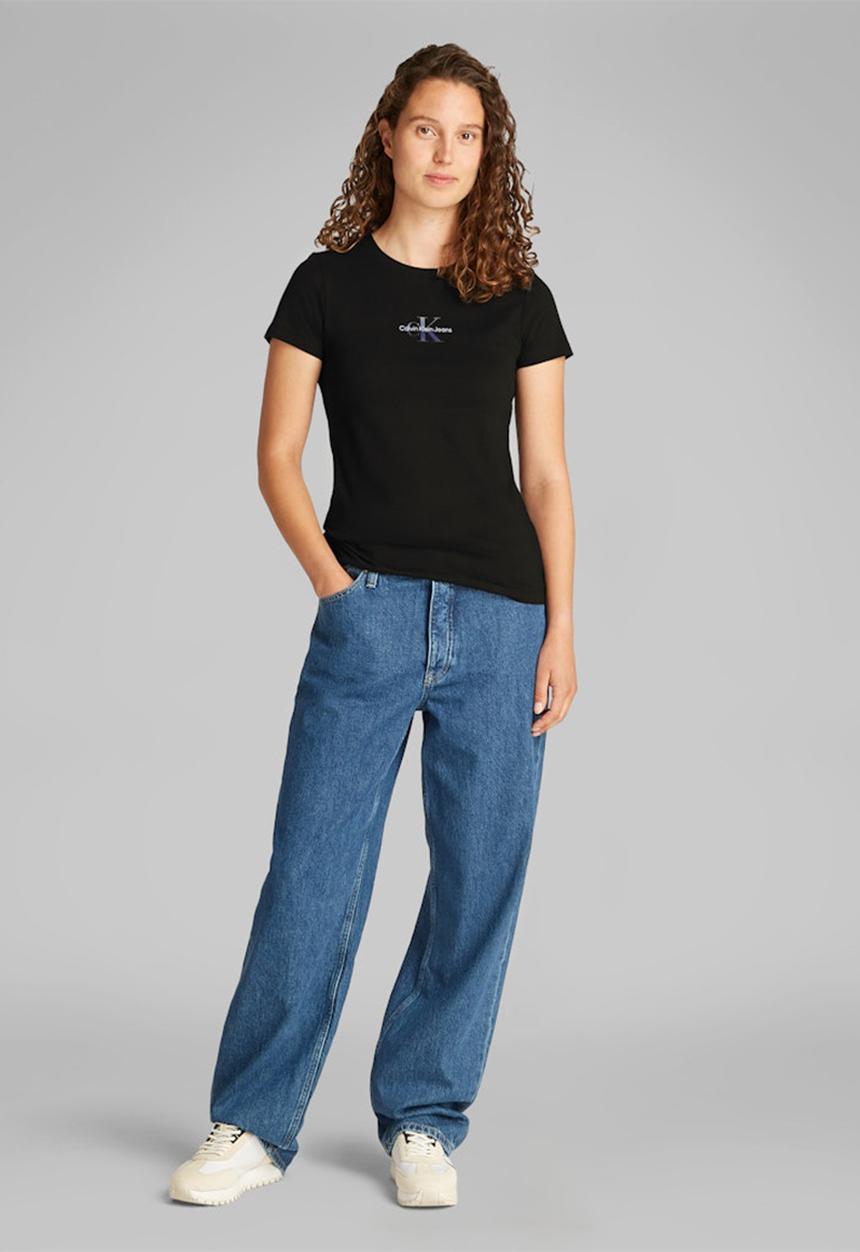 Calvin Klein - Gradient monologo slim tee - black