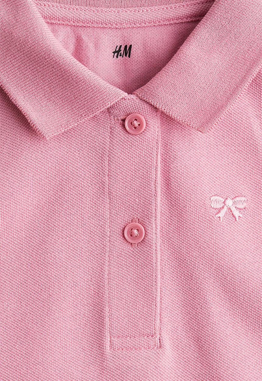 H&M - A-line piqué dress - pink