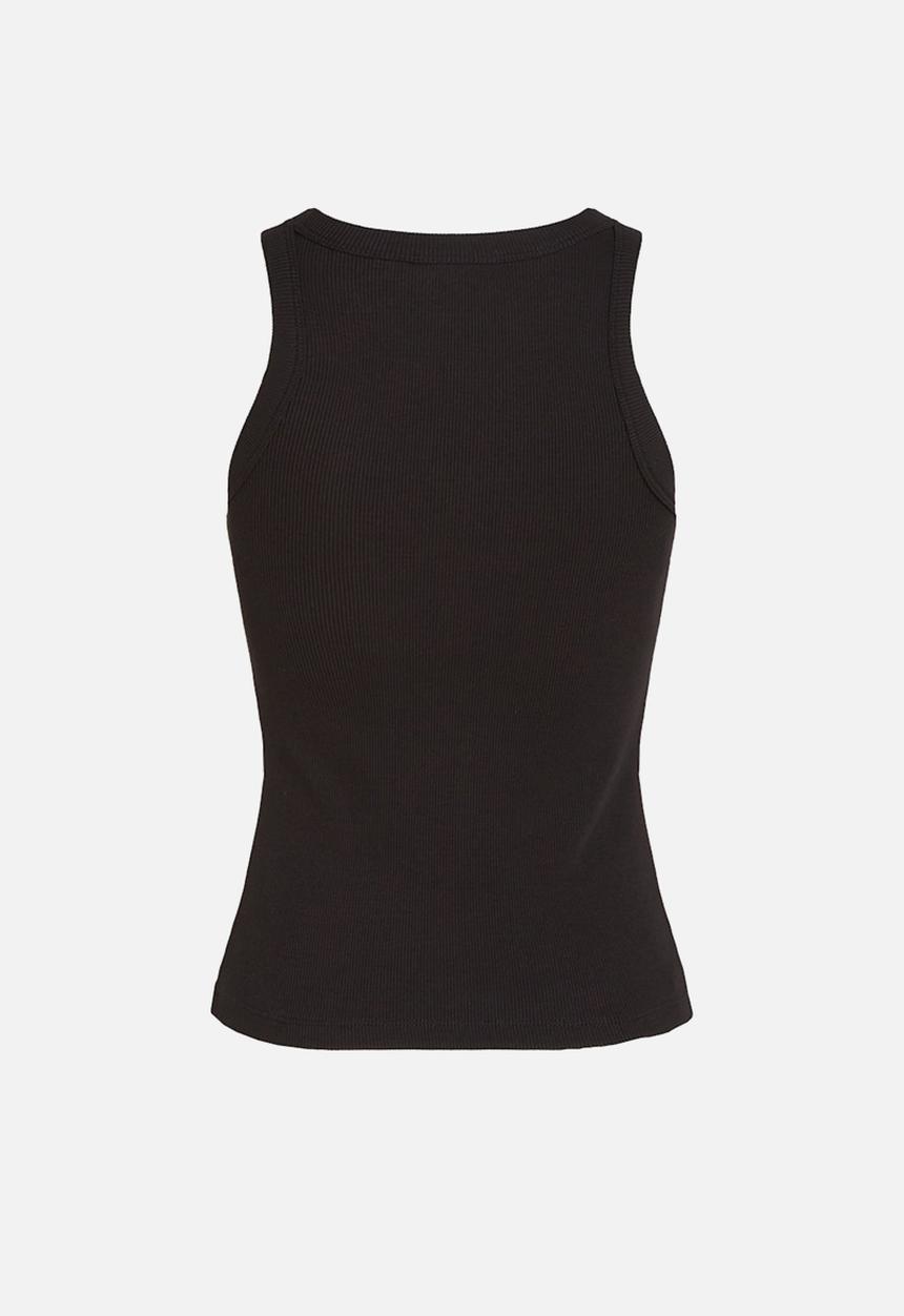 Calvin Klein - Monologo rib tank top - black