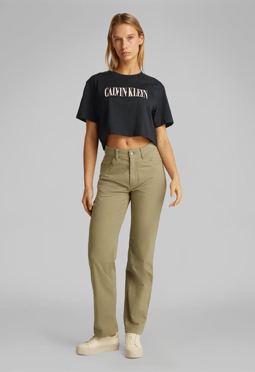 Calvin Klein - Varsity calvin klein boxy tee - black