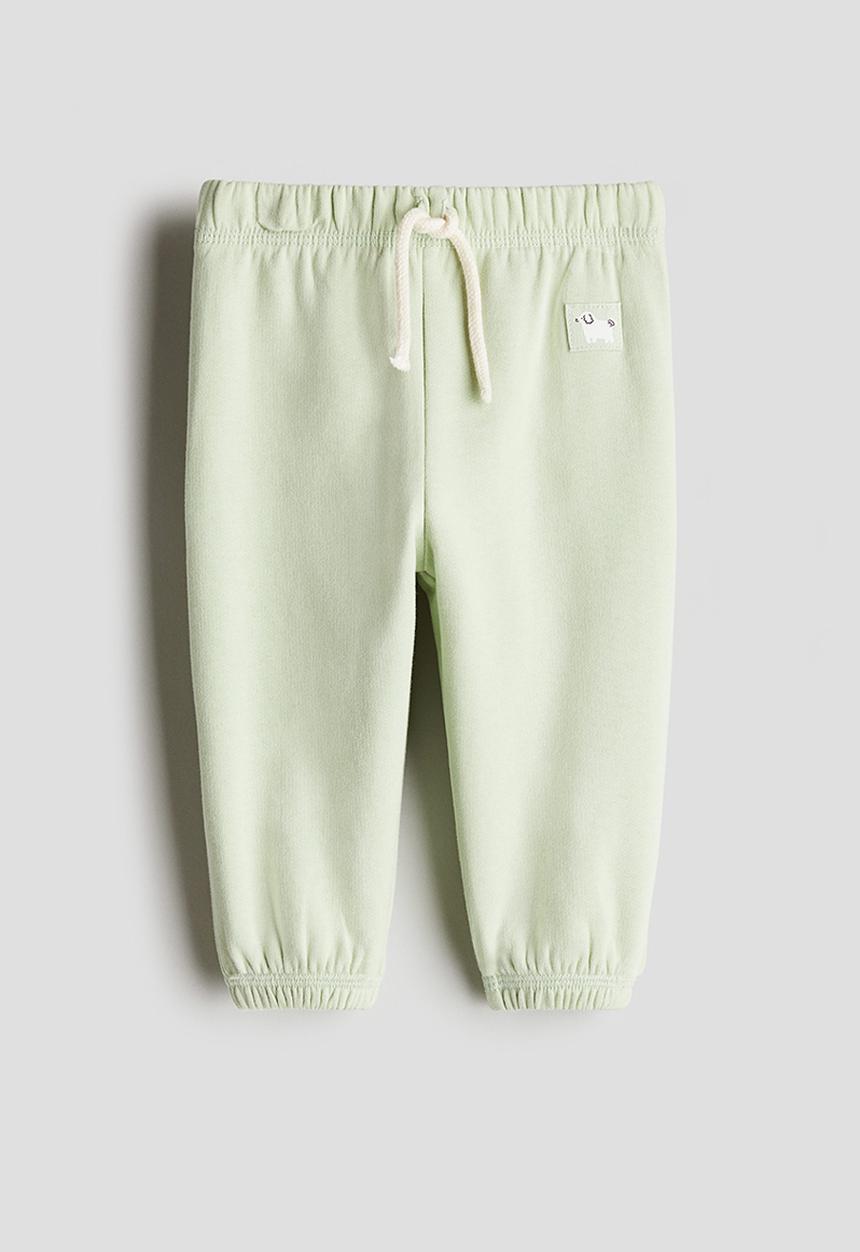 H&M - Cotton joggers - light green dog