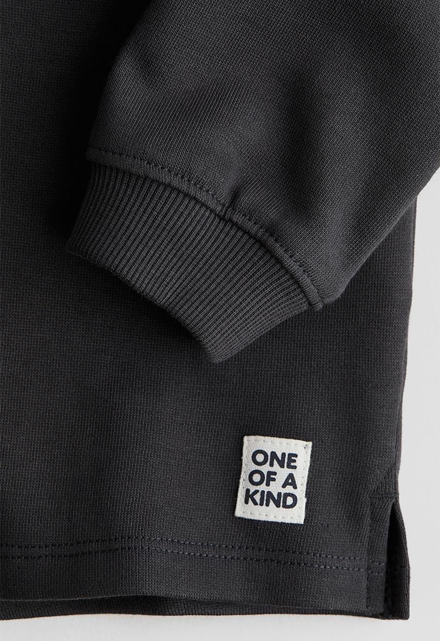 H&M - Zip-top polo shirt - dark grey