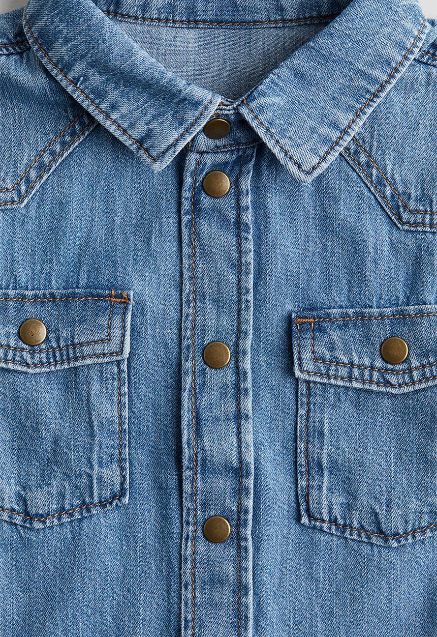 H&M - Cotton denim shirt - denim blue
