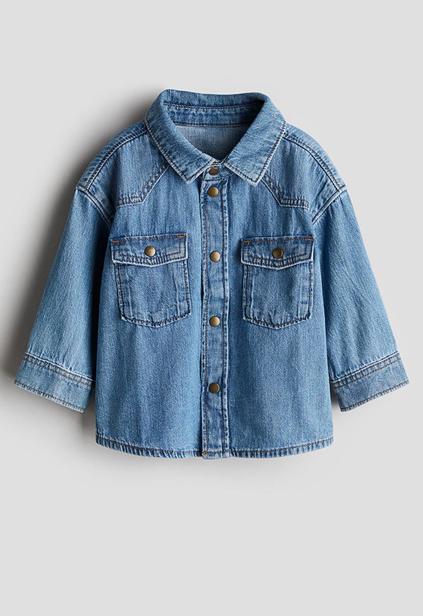 H&M - Cotton denim shirt - denim blue