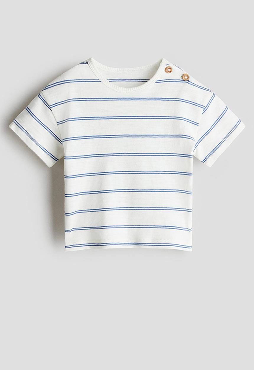 H&M - Cotton jersey t-shirt - white striped