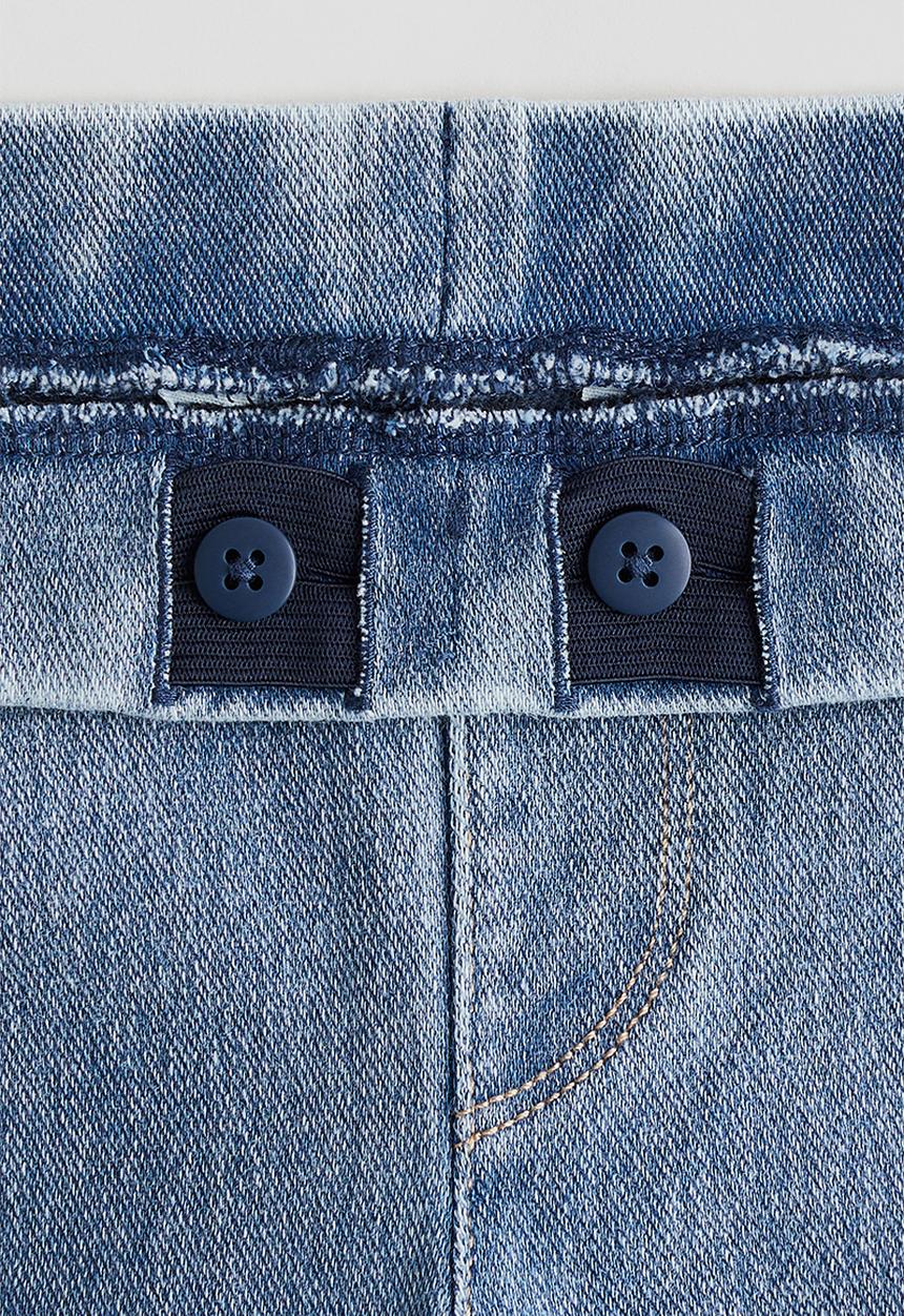 H&M - Wide denim-look trousers - light denim blue