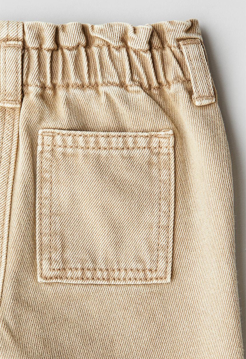 H&M - Paper bag jeans - beige