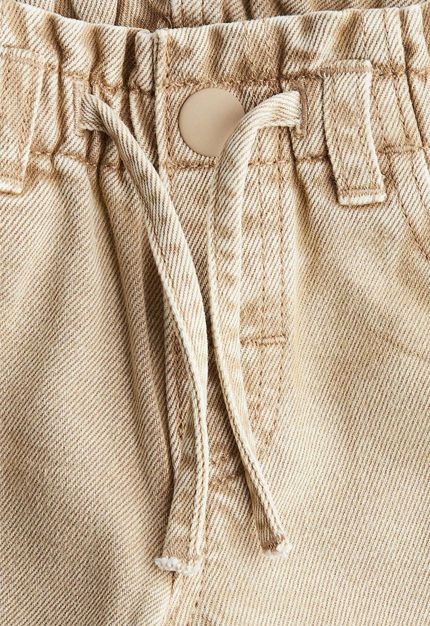 H&M - Paper bag jeans - beige