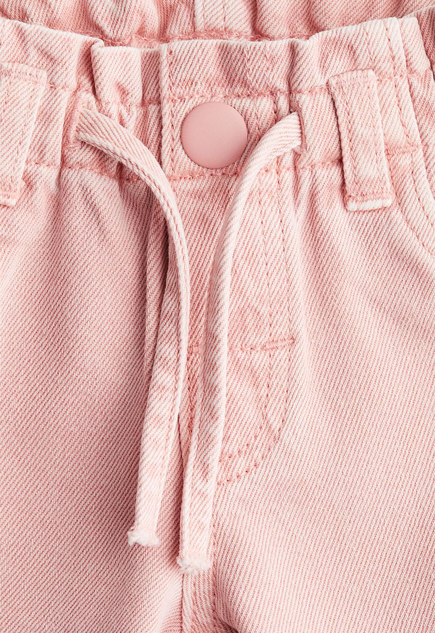 H&M - Paper bag jeans - pink