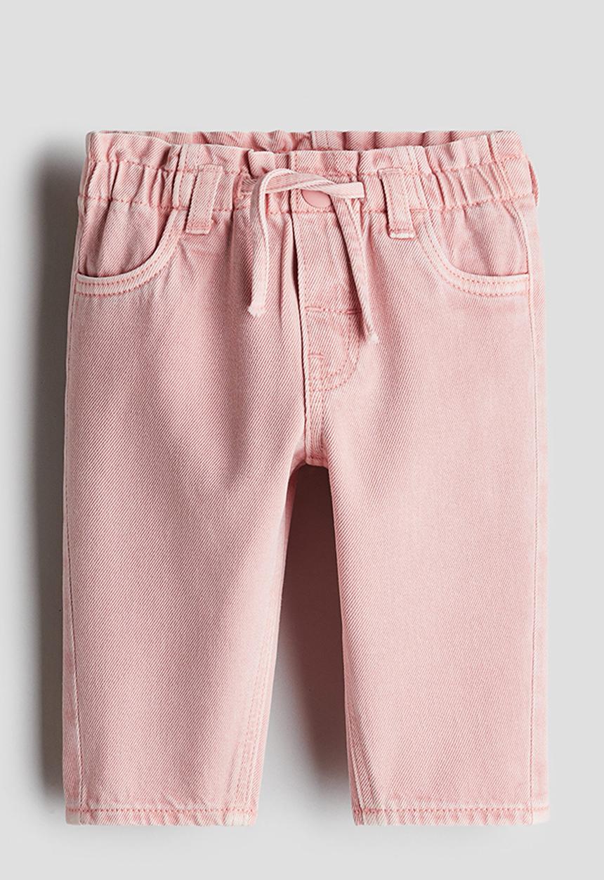 H&M - Paper bag jeans - pink