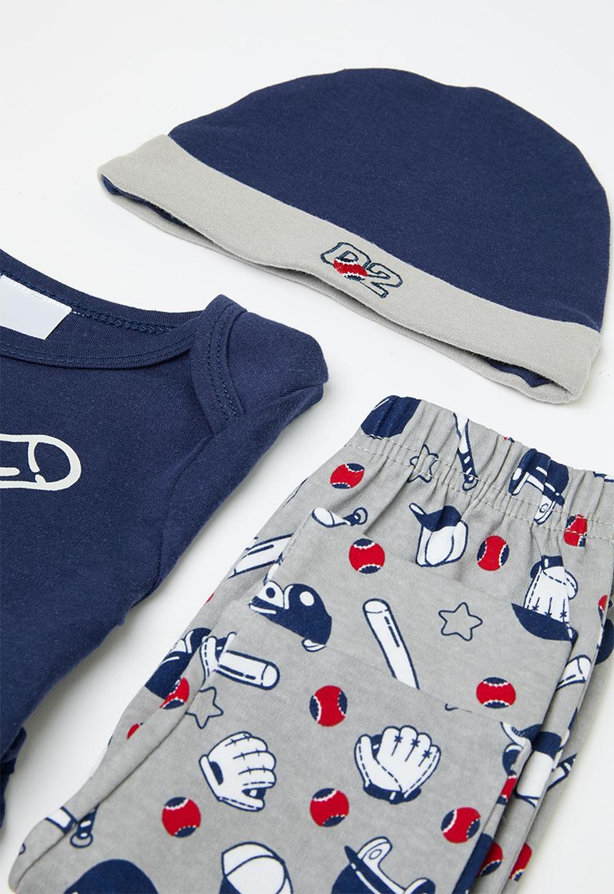 Pop Candy - 4 piece set - navy blue/grey/multi