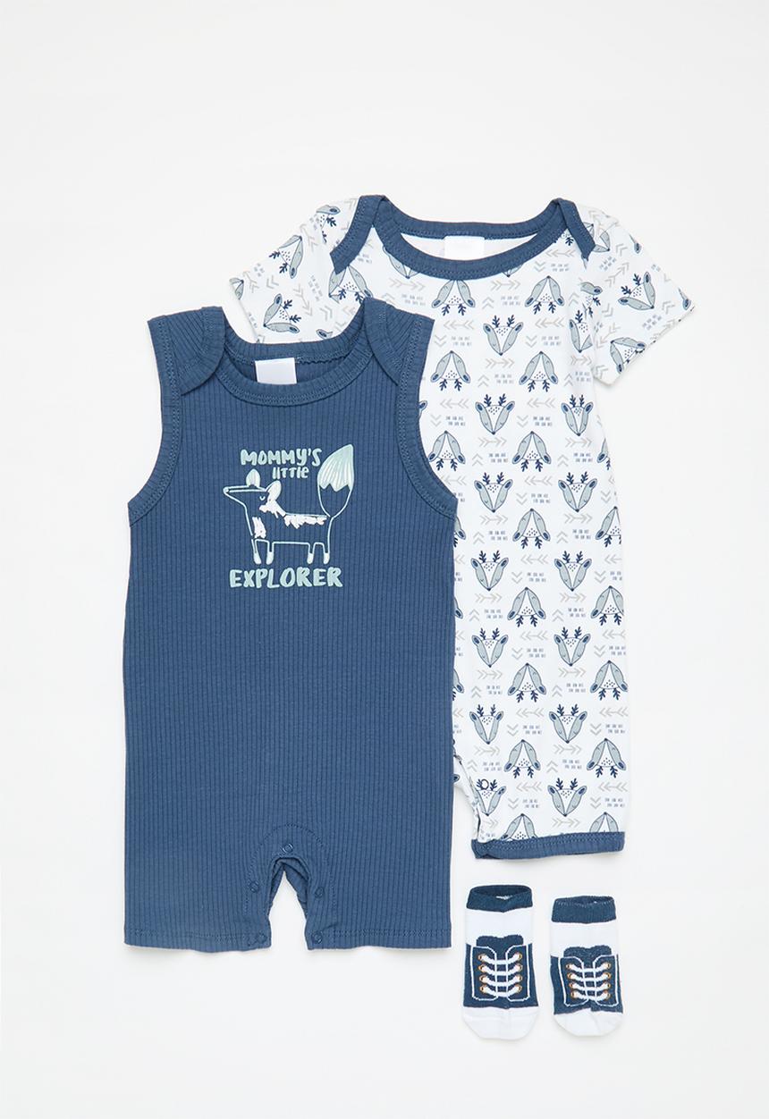 Pop Candy - 3 Piece set - blue & white