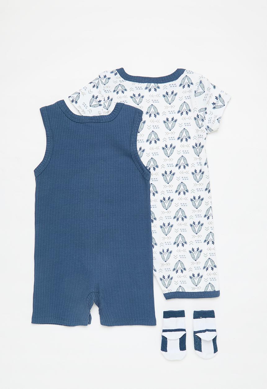 Pop Candy - 3 Piece set - blue & white