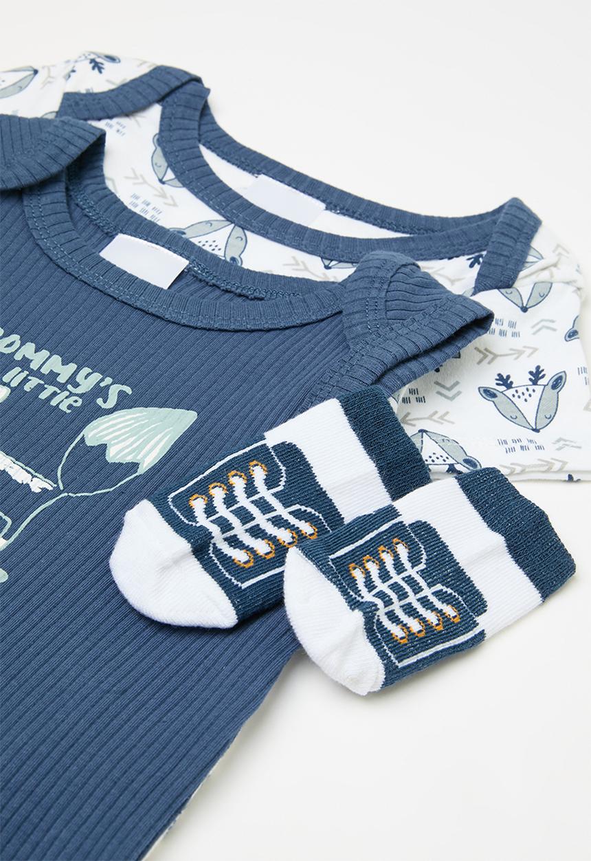 Pop Candy - 3 Piece set - blue & white