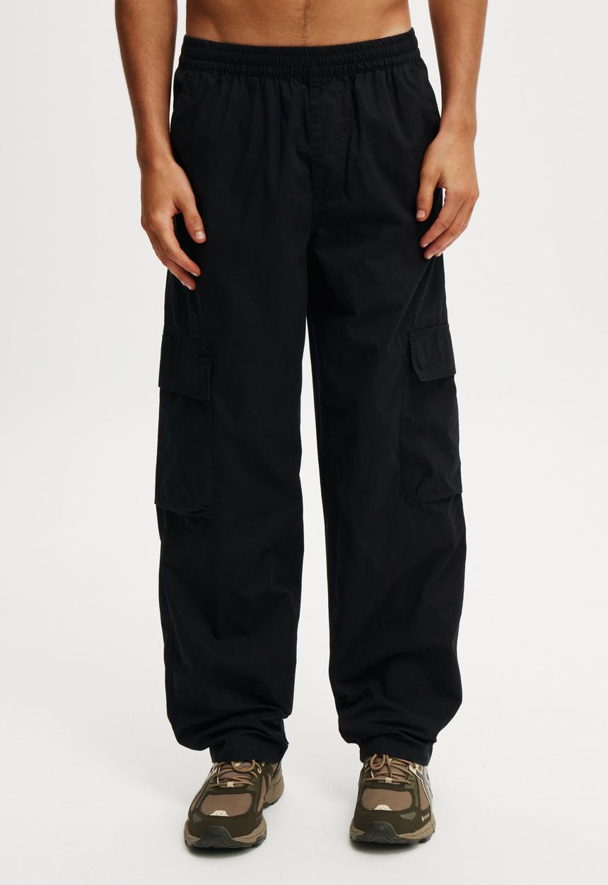 Knox Baggy Cargo Pant - Black