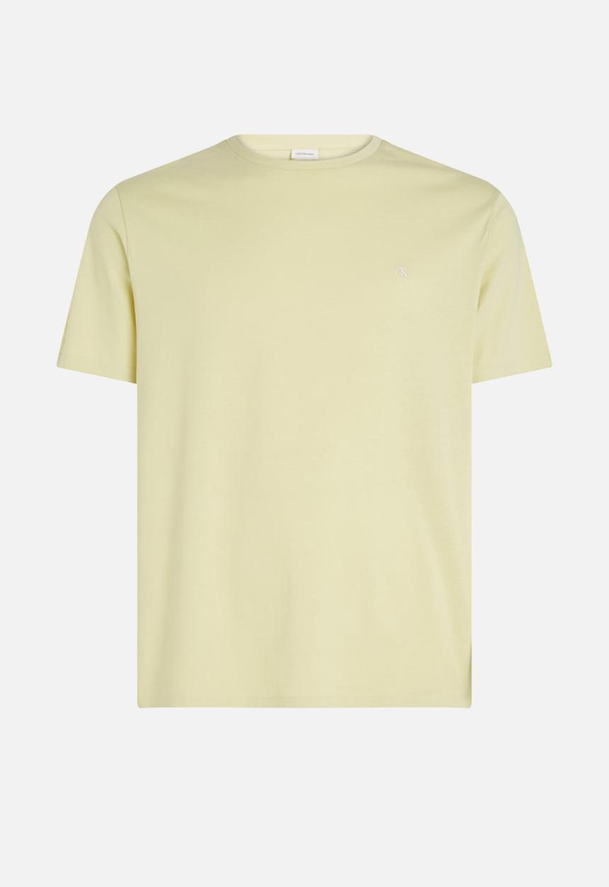Calvin Klein - Short sleeve Smooth Cttn Solid Crewnk Tee - Hay