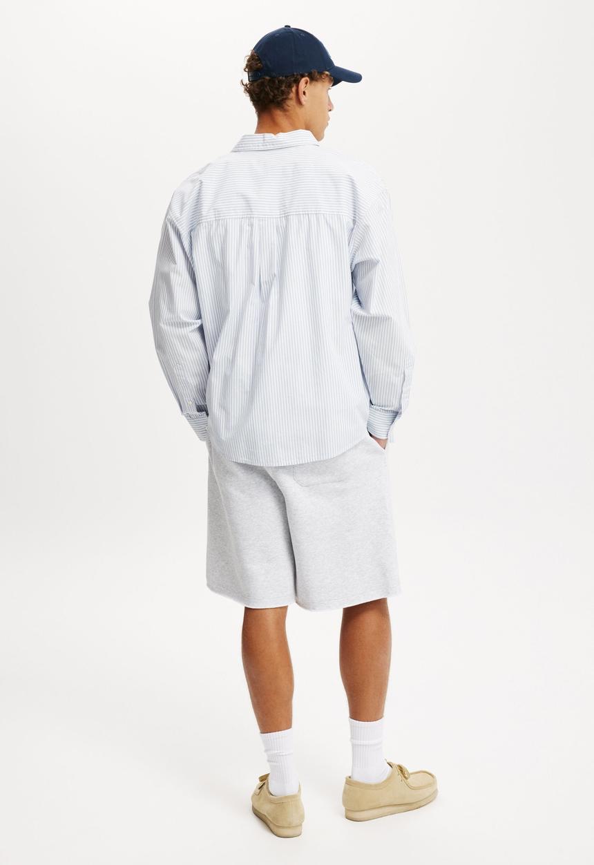 Cotton On - Super Baggy Fleece Short - Grey Marle