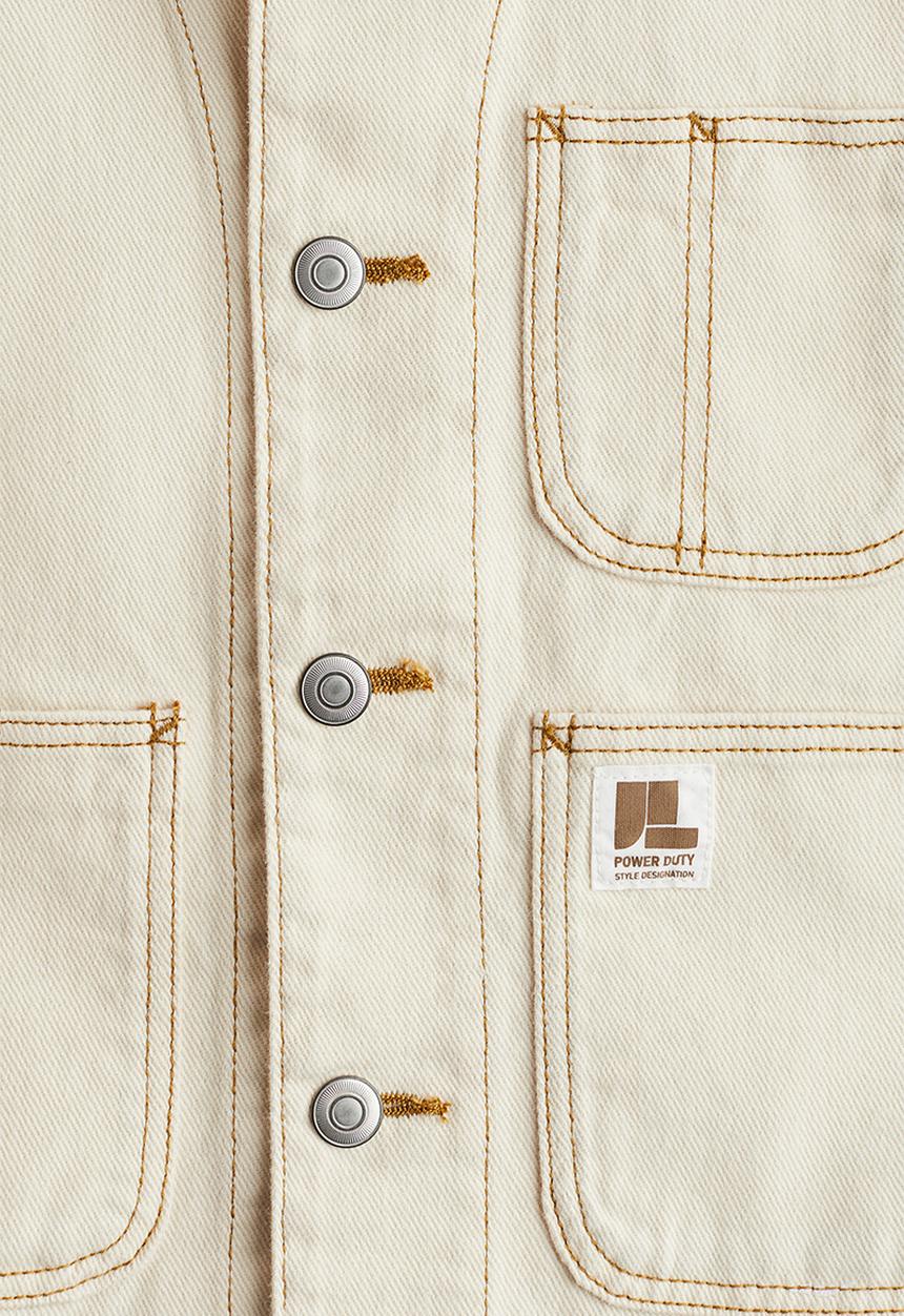 H&M - Cotton twill shacket - light beige 