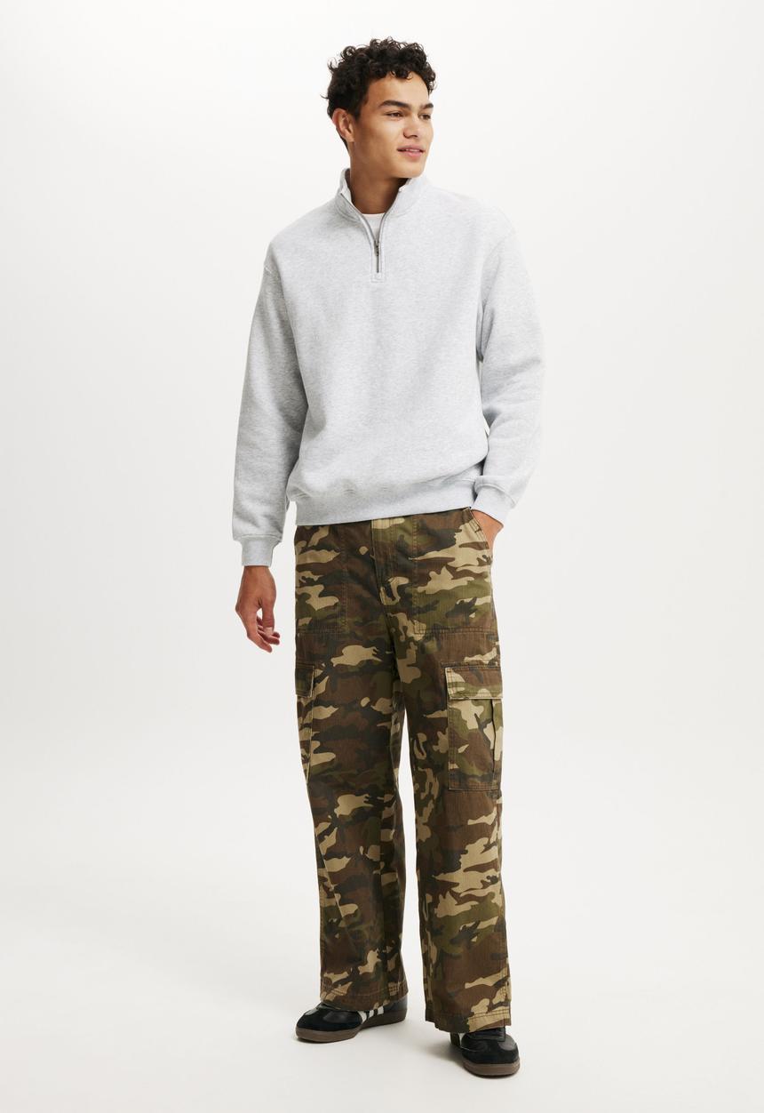 Cotton On - 1/4 Zip Fleece - Grey Marle