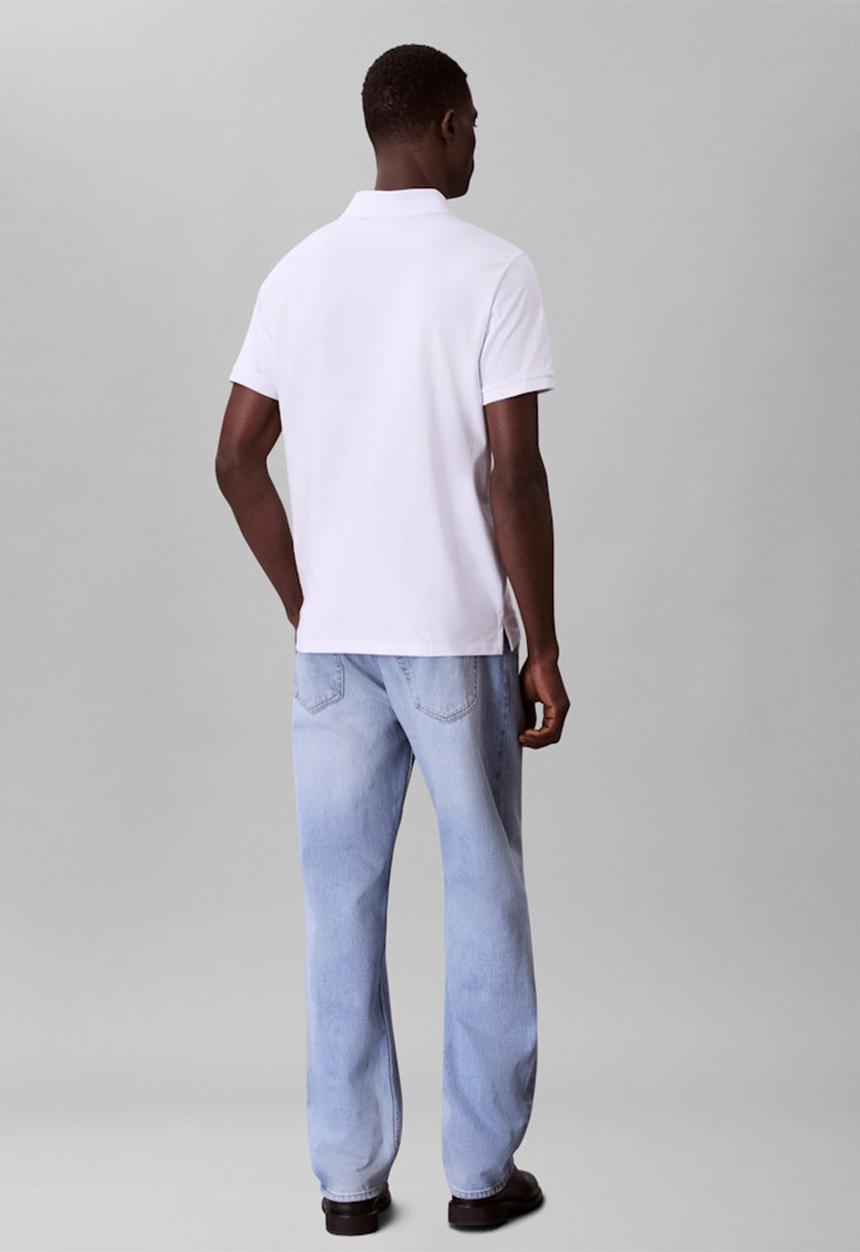Calvin Klein - Short sleeve Smooth Cotton Solid Polo - Bright White