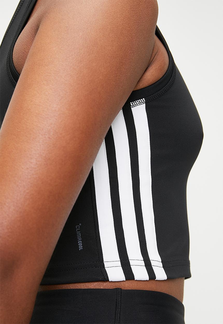 adidas Performance - We 3S Crop Tank - Black