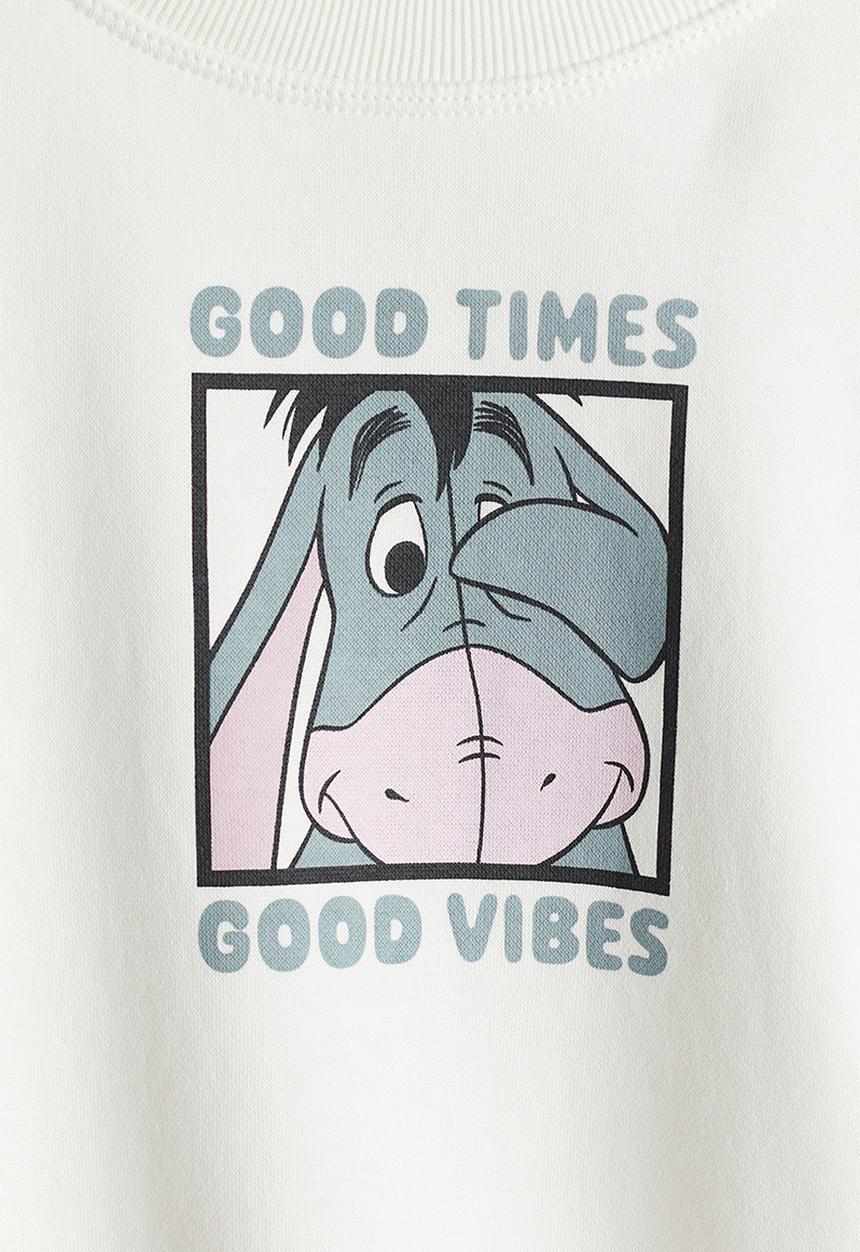 H&M - Print-motif sweatshirt - white winnie the pooh