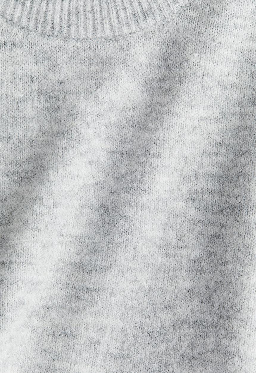 H&M - Brushed fine-knit top - grey marl