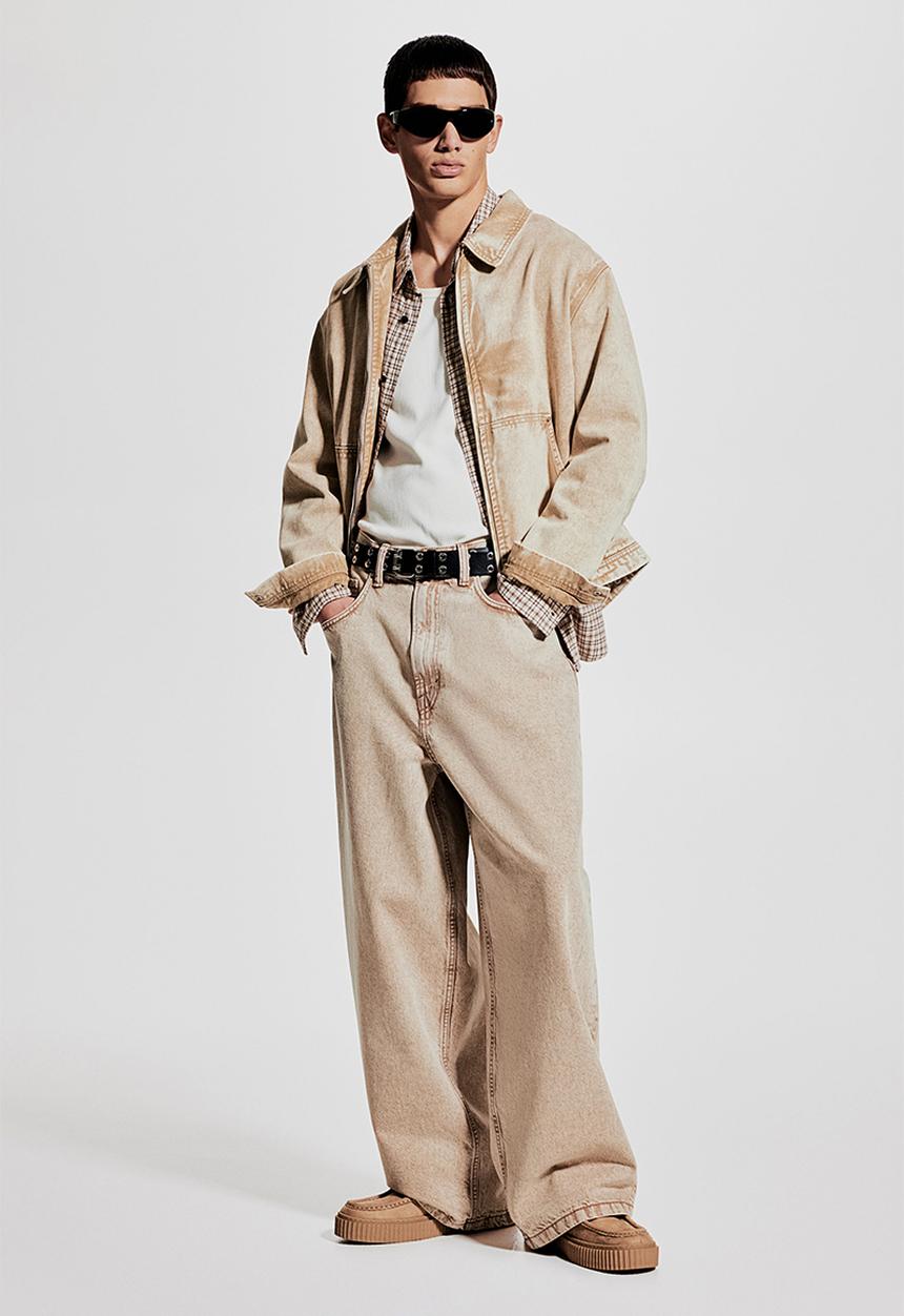 H&M - Super baggy jeans - denim beige