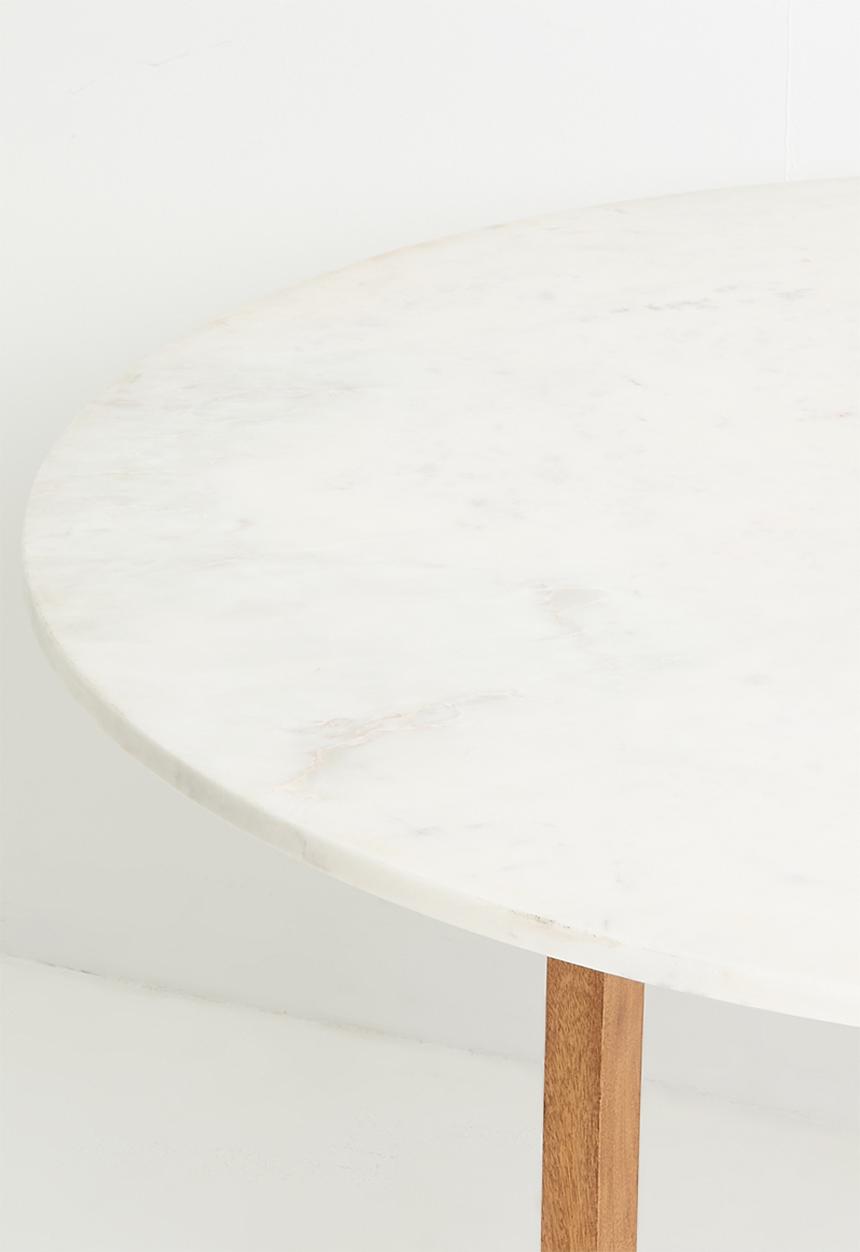 Sixth Floor - Genie Marble & Wood Dining Table - Natural