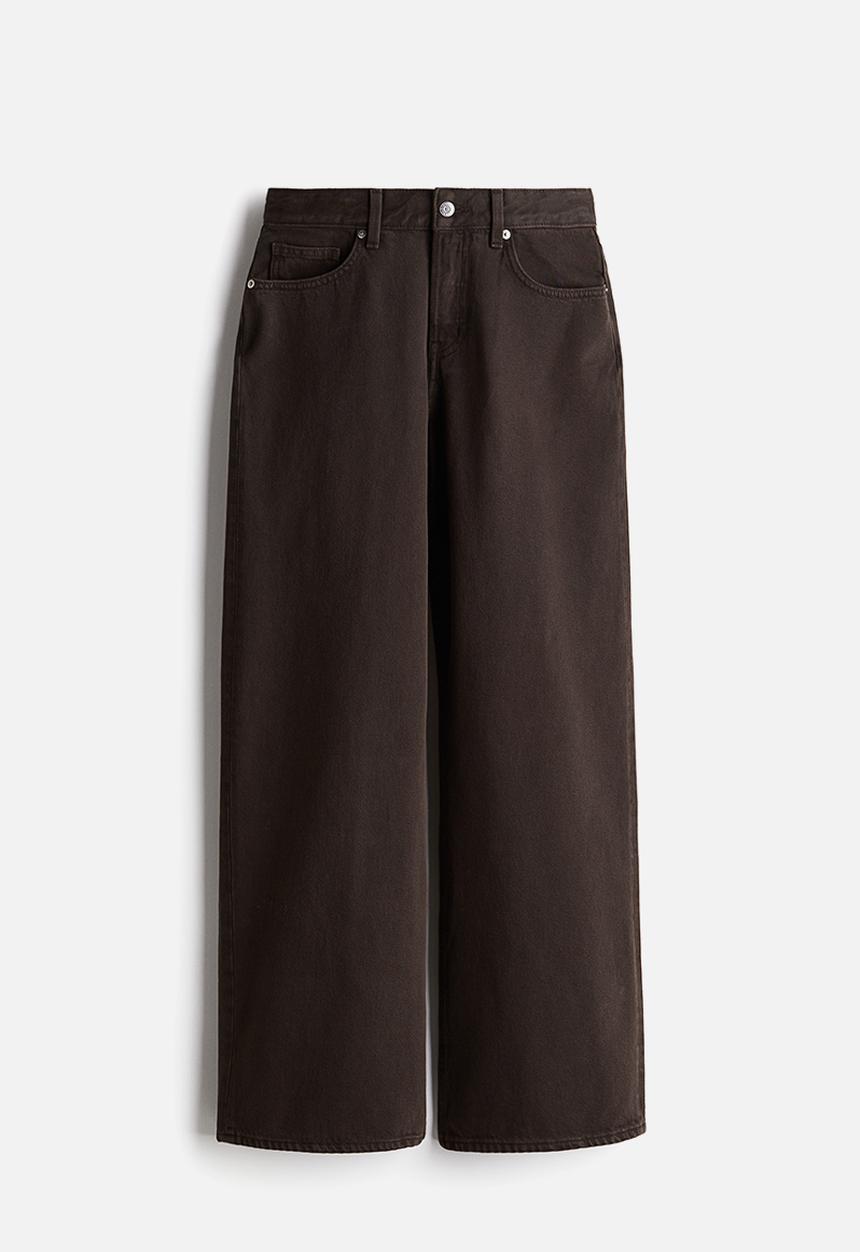 H&M - Wide jeans - dark brown