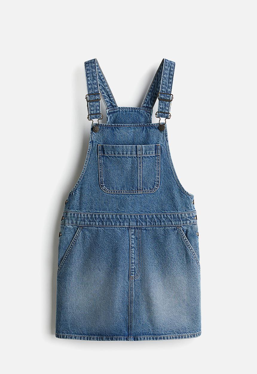 H&M - Denim dungaree dress - light denim blue