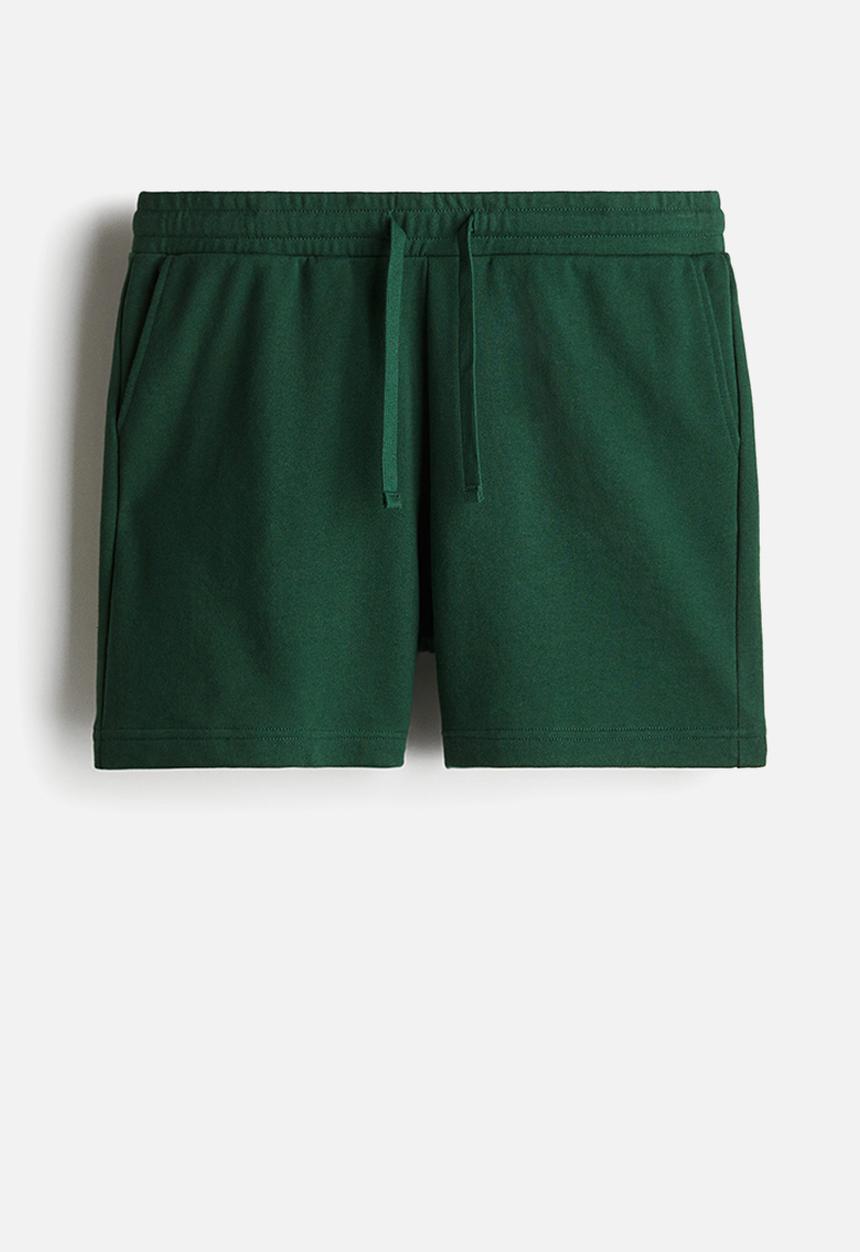 H&M - Regular fit sweatshorts - forest green