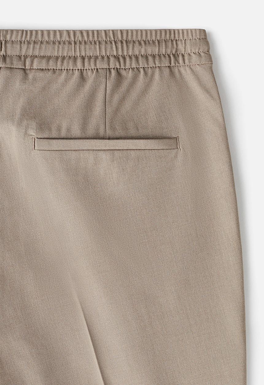 H&M - Slim fit tailored joggers - beige