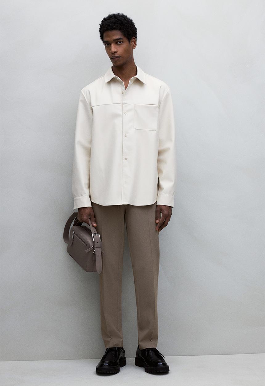 H&M - Slim fit tailored joggers - beige