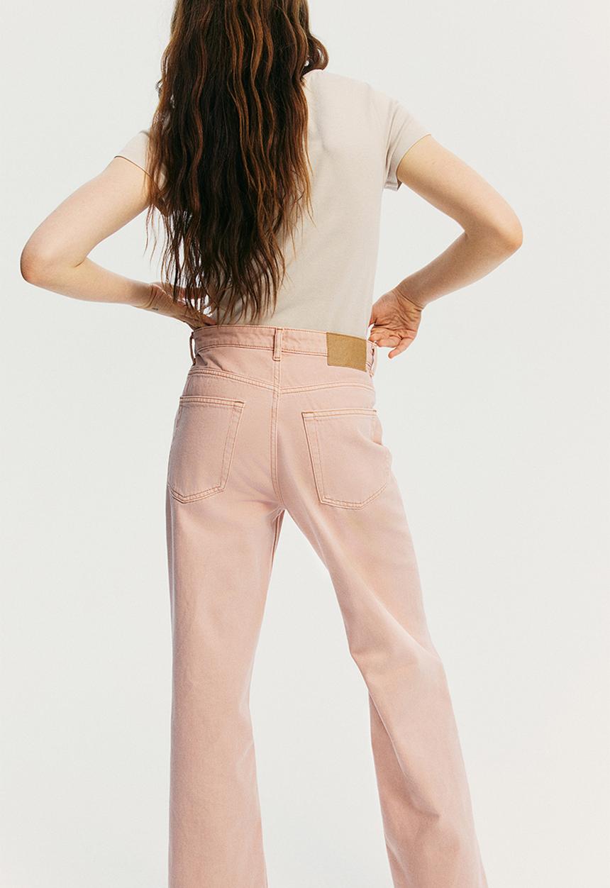 H&M - Wide high jeans - apricot