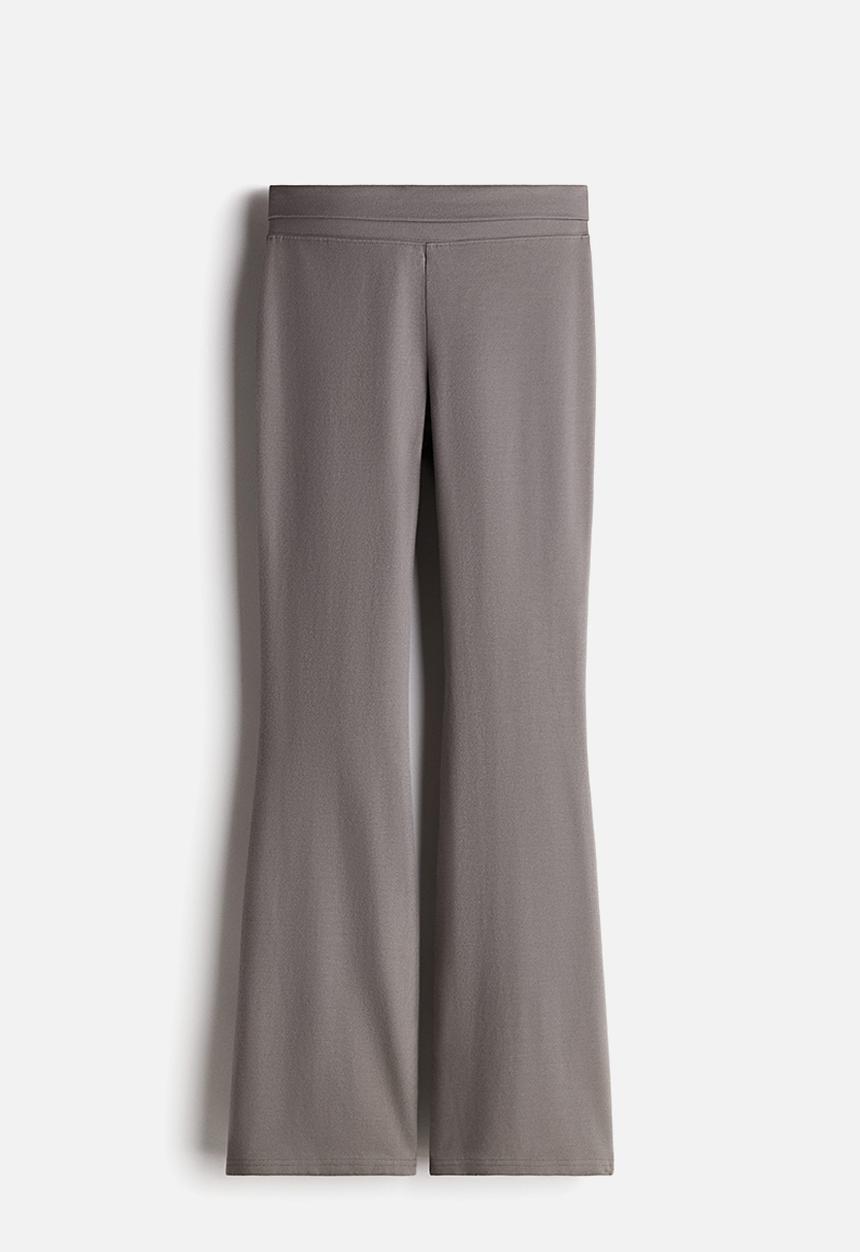 H&M - Flared leggings - dusty grey 