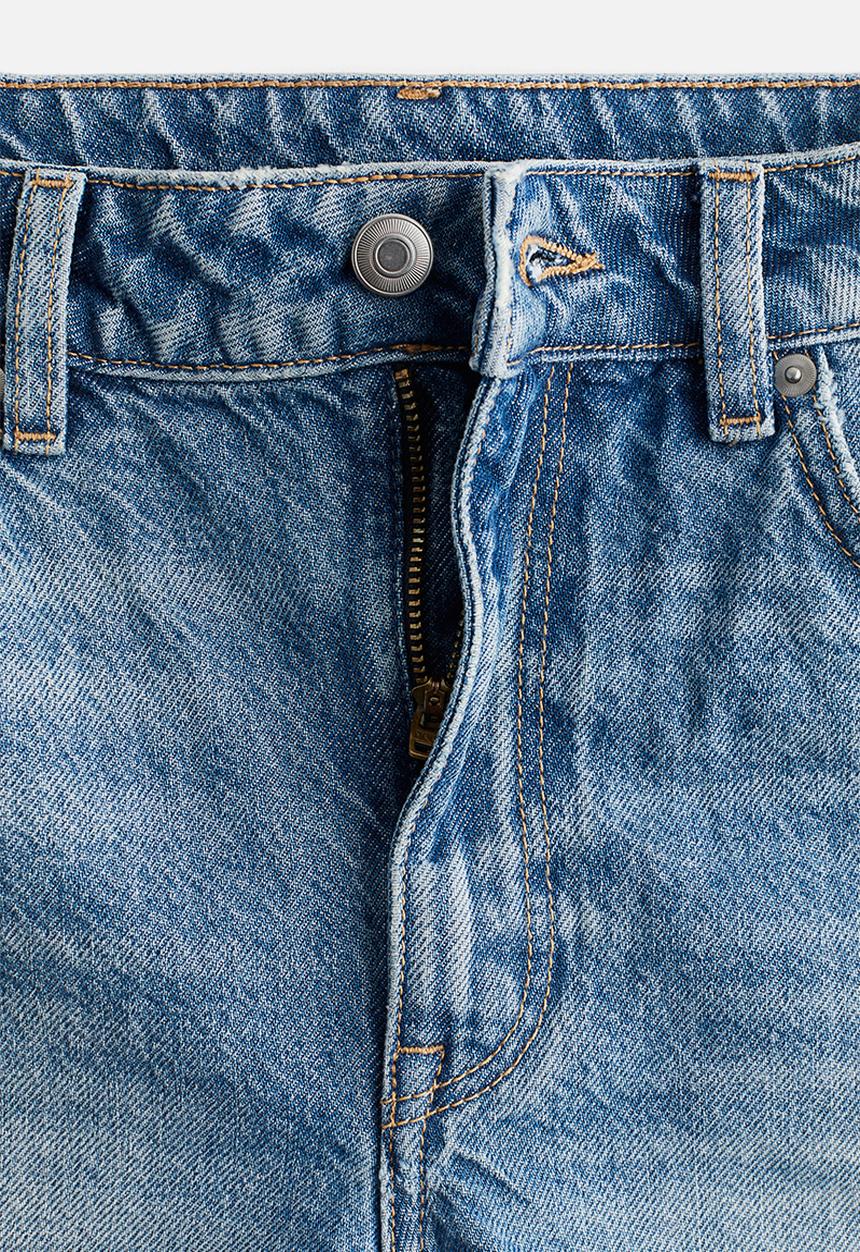 H&M - High denim shorts - light denim blue