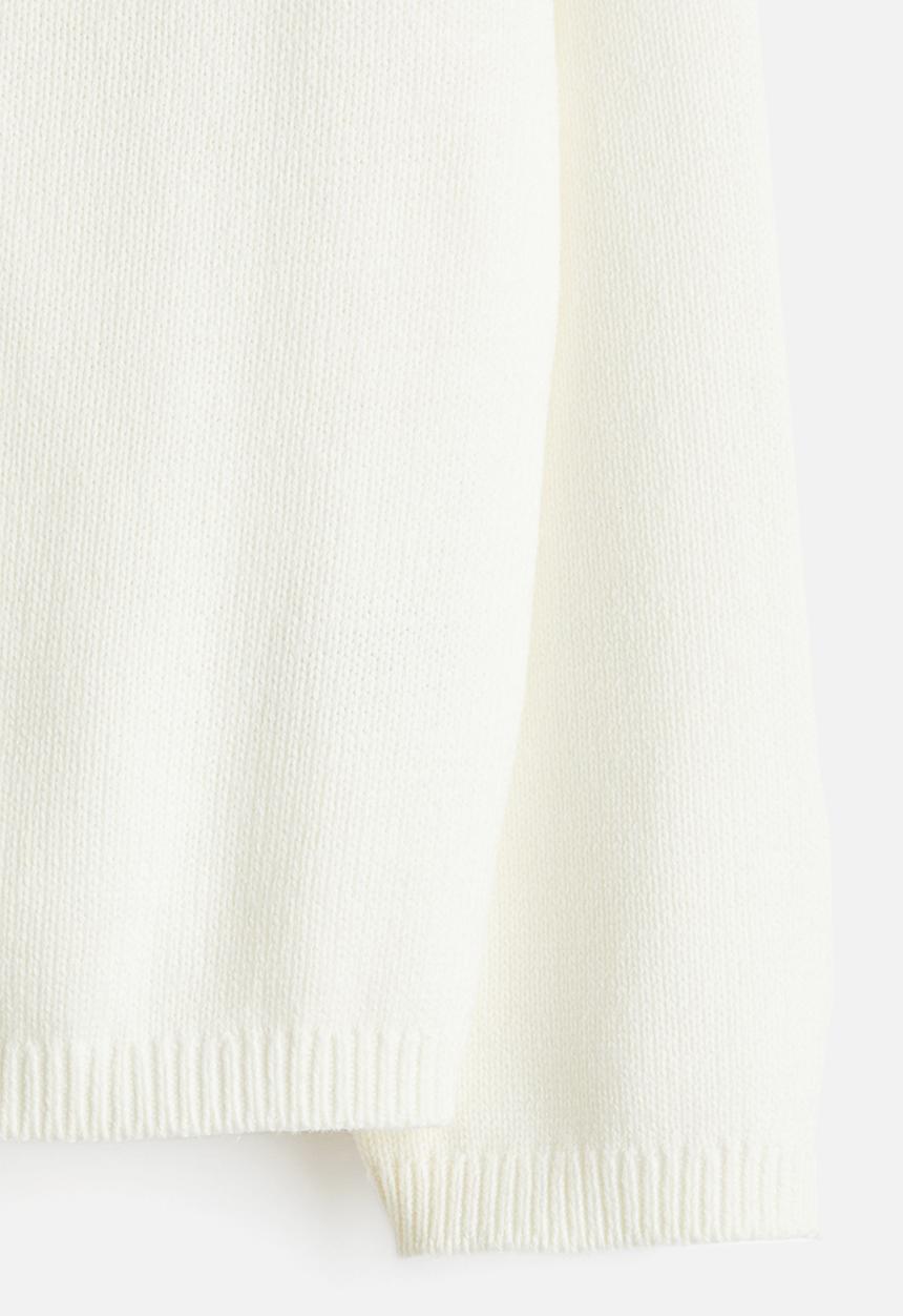 H&M - Purl-knit boat-neck jumper - cream